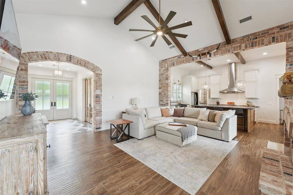 Abundance of natural light flows throughout the downstairs area.