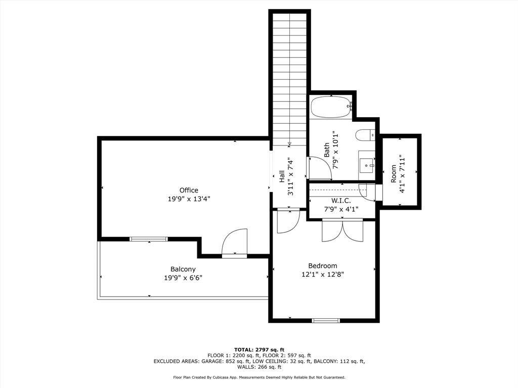 Second floor, floor plan.