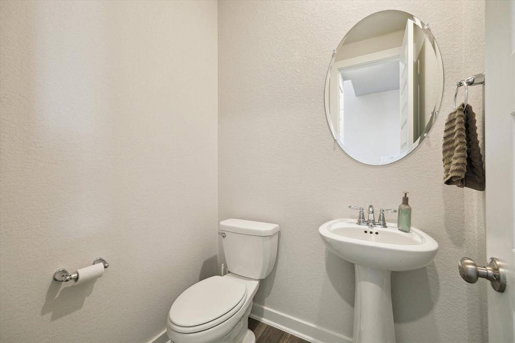 Half bath located on the first floor.