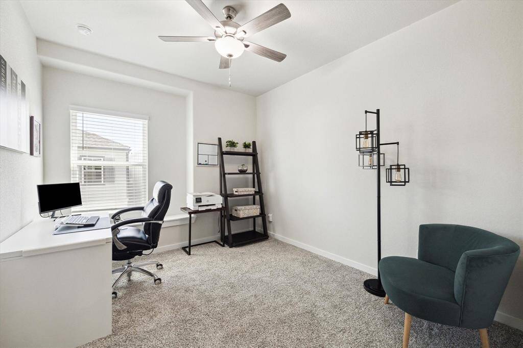 Second bedroom with walk in closet. Also great for an office space!