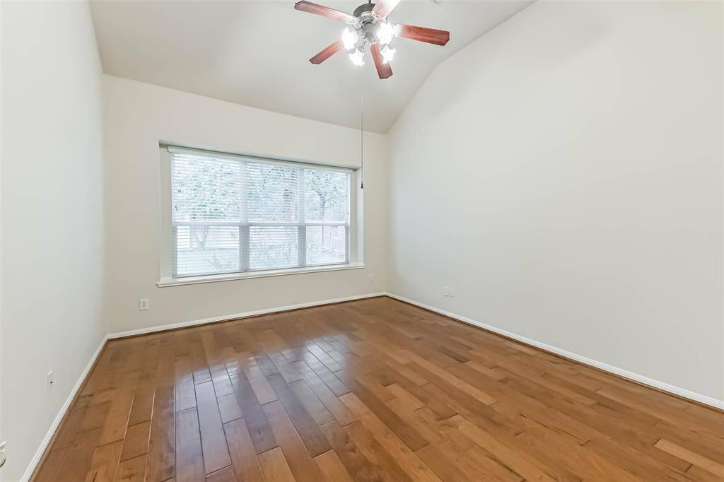The primary bedroom.