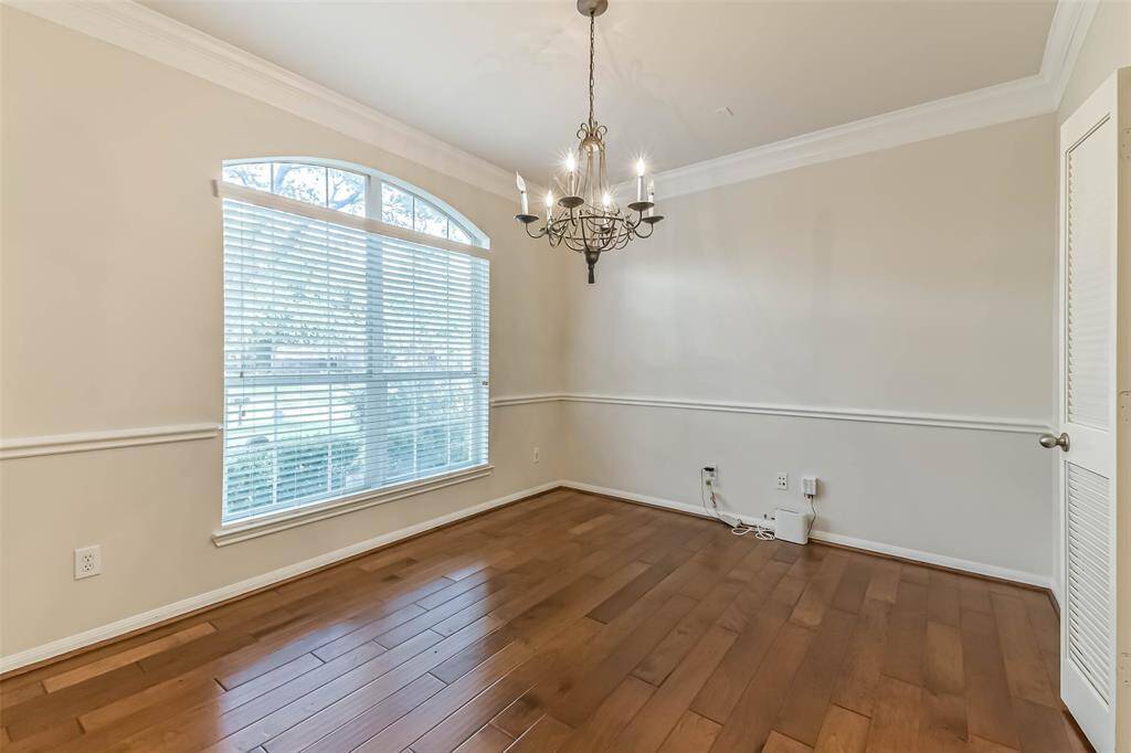 View of the formal dining room.
