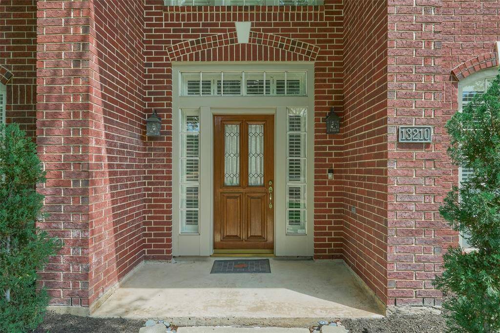 A covered front porch just in case of some inclement weather.