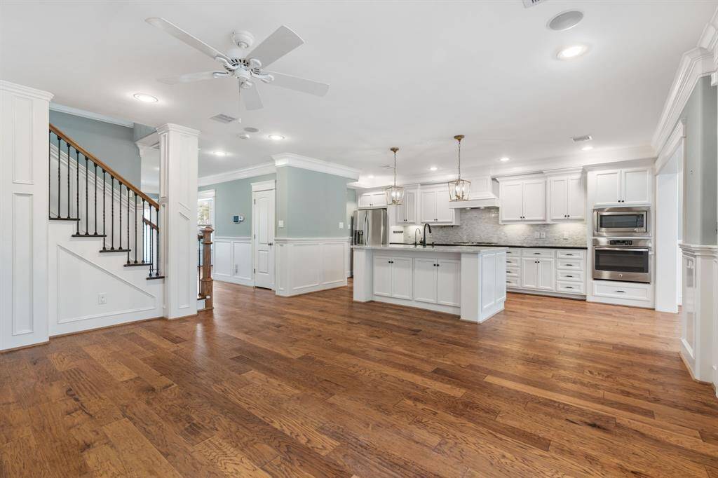 This home offers an open floor plan.