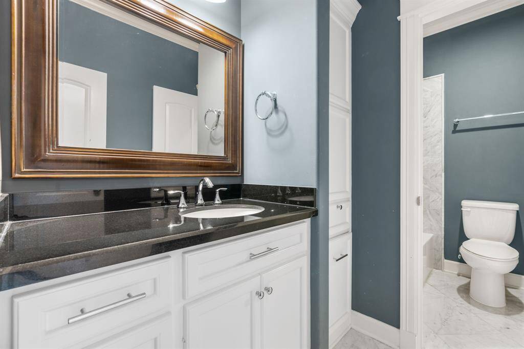 Jack and Jill bathroom.