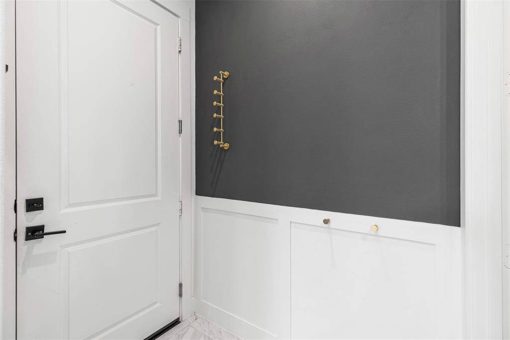 Half bath with updated Contemporary Features