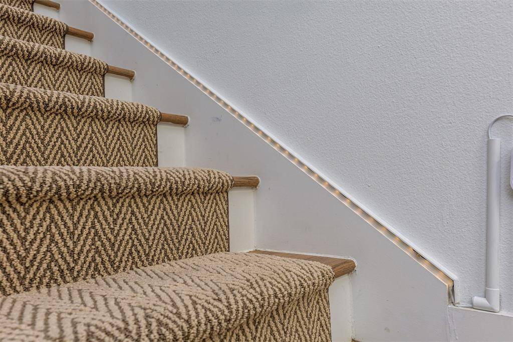 Upgraded Stairway Runner with Motion-sensored Stairway Lights