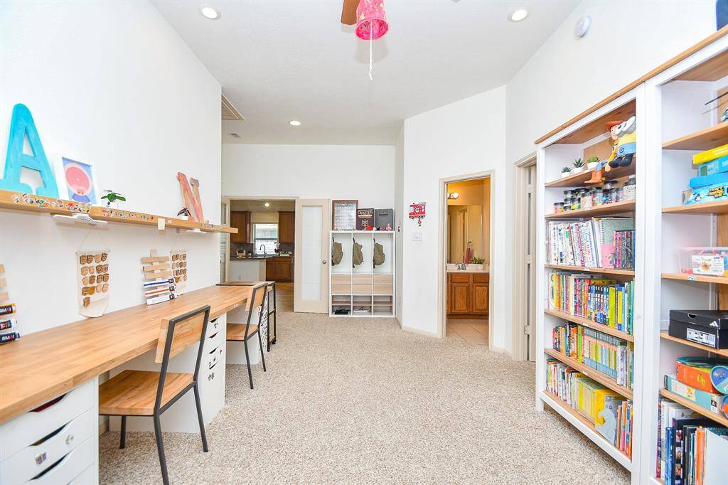 Private study with French doors—ideal for remote work or quiet retreat.