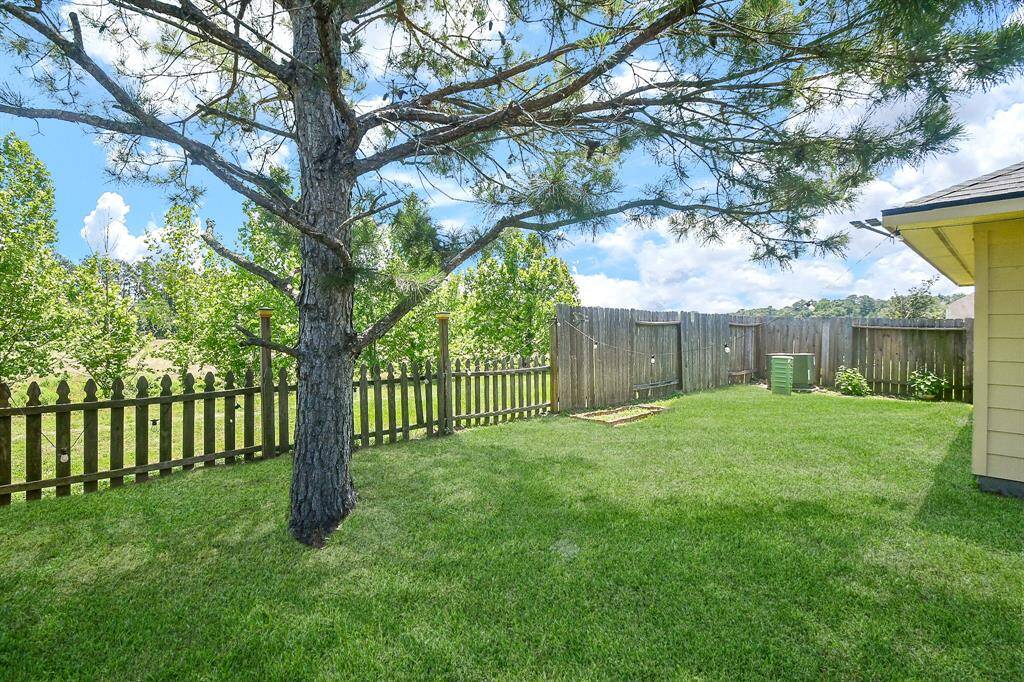 Nestled among mature trees with no backyard neighbors
