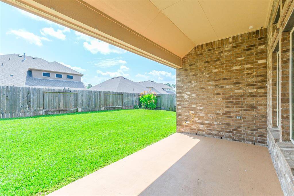 Covered back patio