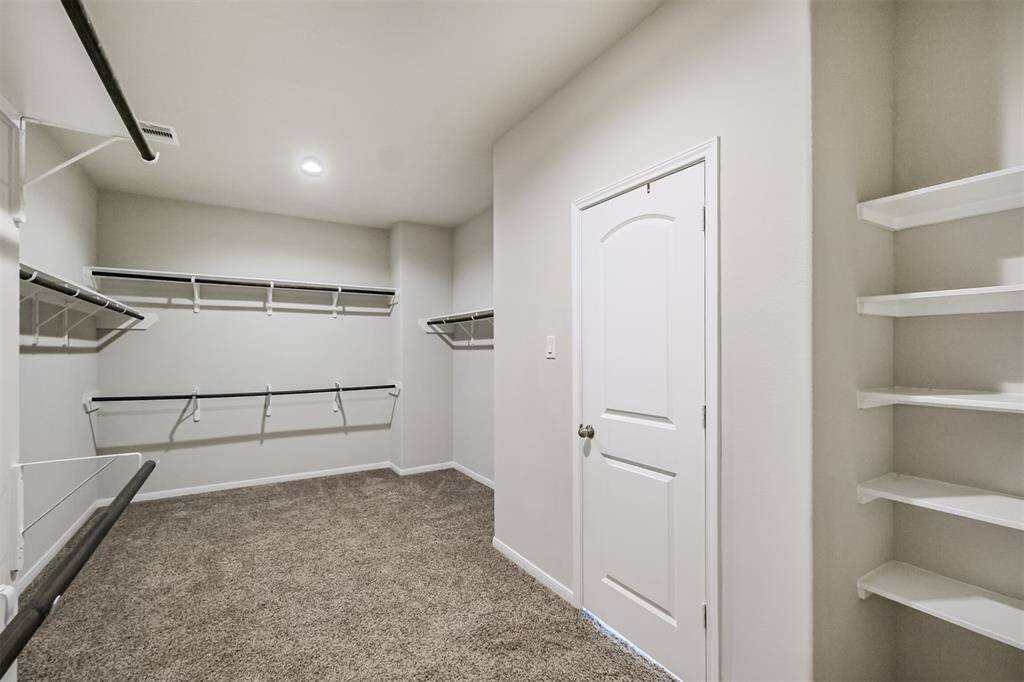 Master closet is enormous!