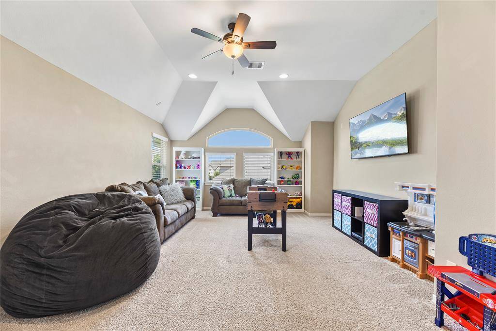 Alternate view of the spacious family room.
