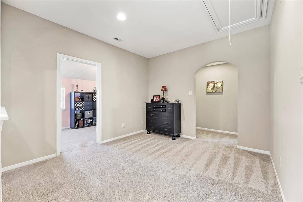 Space between the second floor home office and jack-and-jill bathroom.