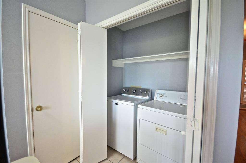 Full size washer, dryer included