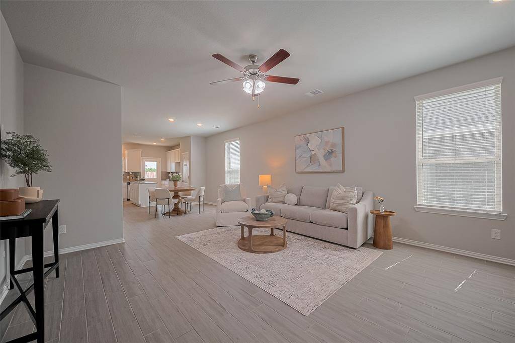 Fabulous open concept joining living and dining making it perfect for gatherings.