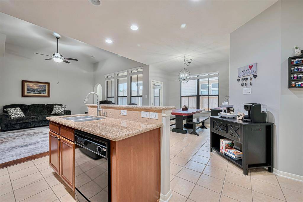 Open floor plan making entertaining easy!