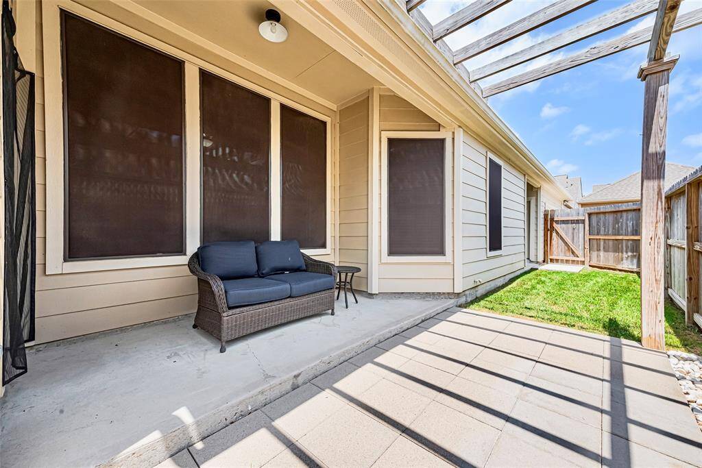 The possibilities are endless here.  Partially covered patio just off the breakfast area.