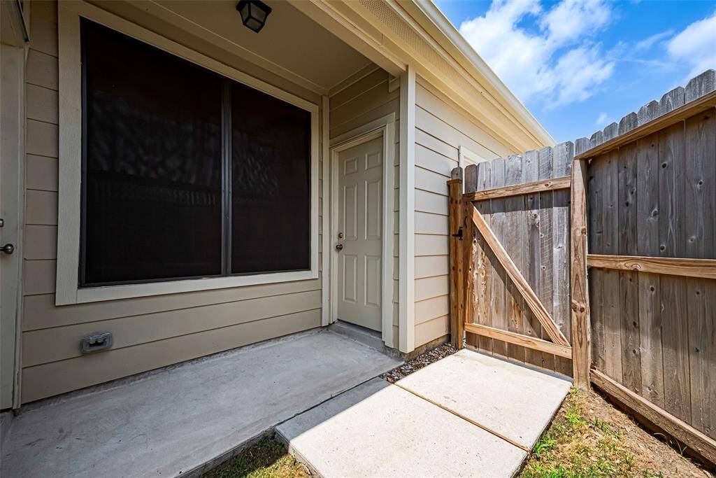 Another large fenced in area would be great for a storage shed.  Just behind the garage.