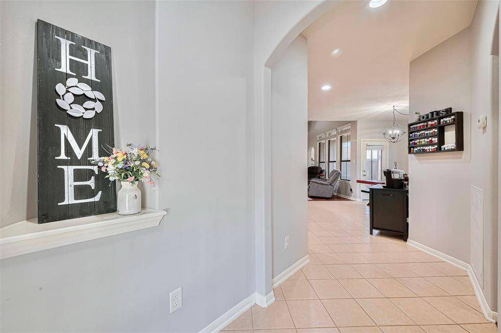 You'll love the welcoming arched entry.
