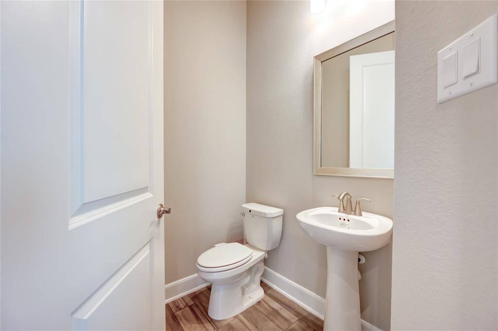 Half bathroom downstairs