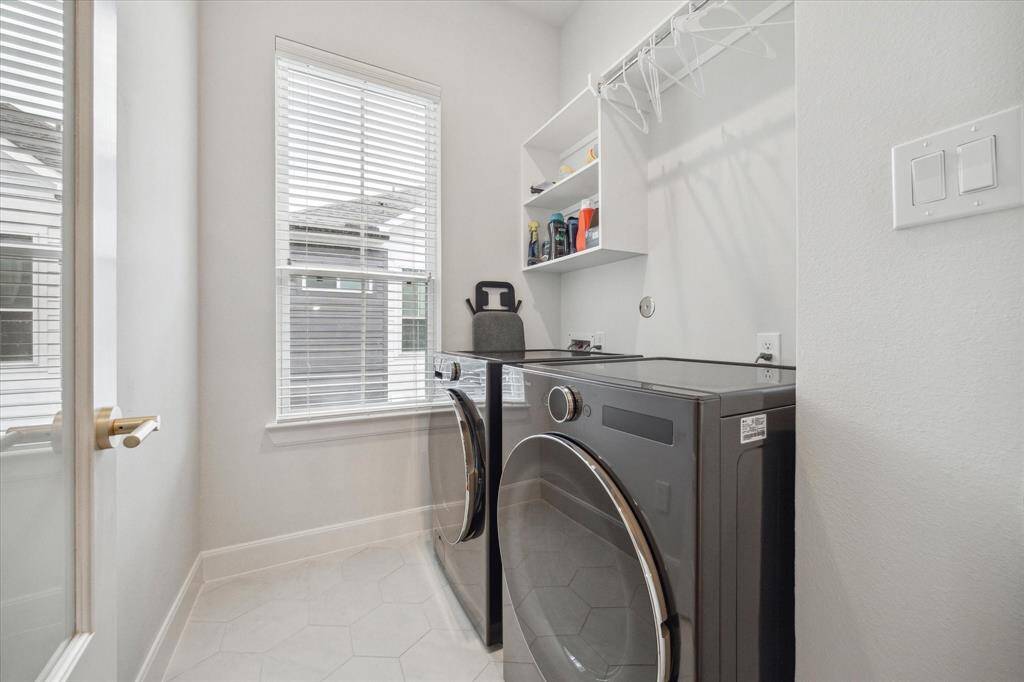 Smart washer/dryer, located on the third floor