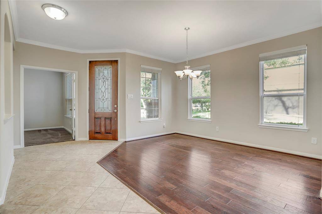 Dining room and entry