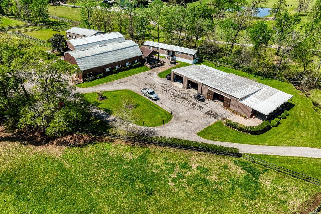 Overhead of outdoor jumping ring.