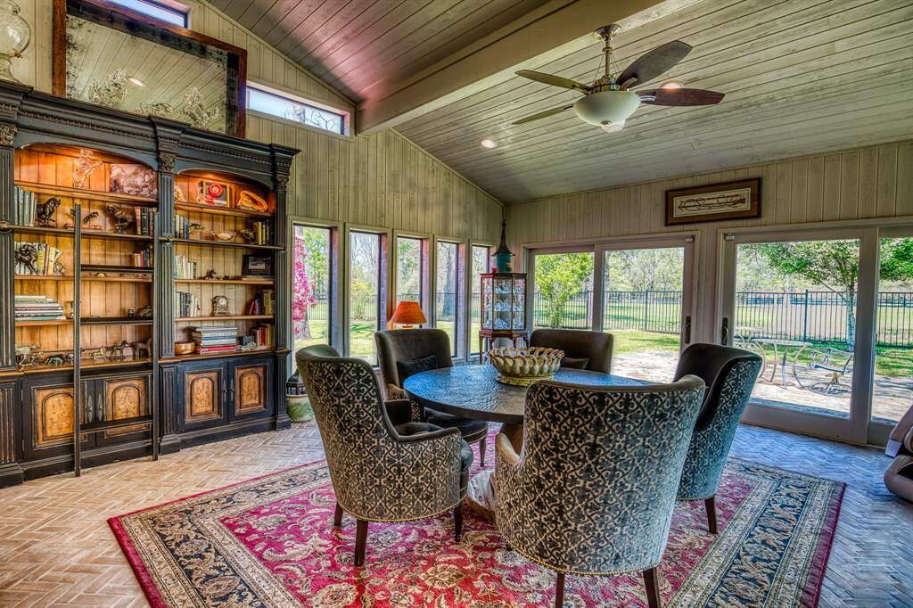 Looking from living to sun room. Sit back, relax.