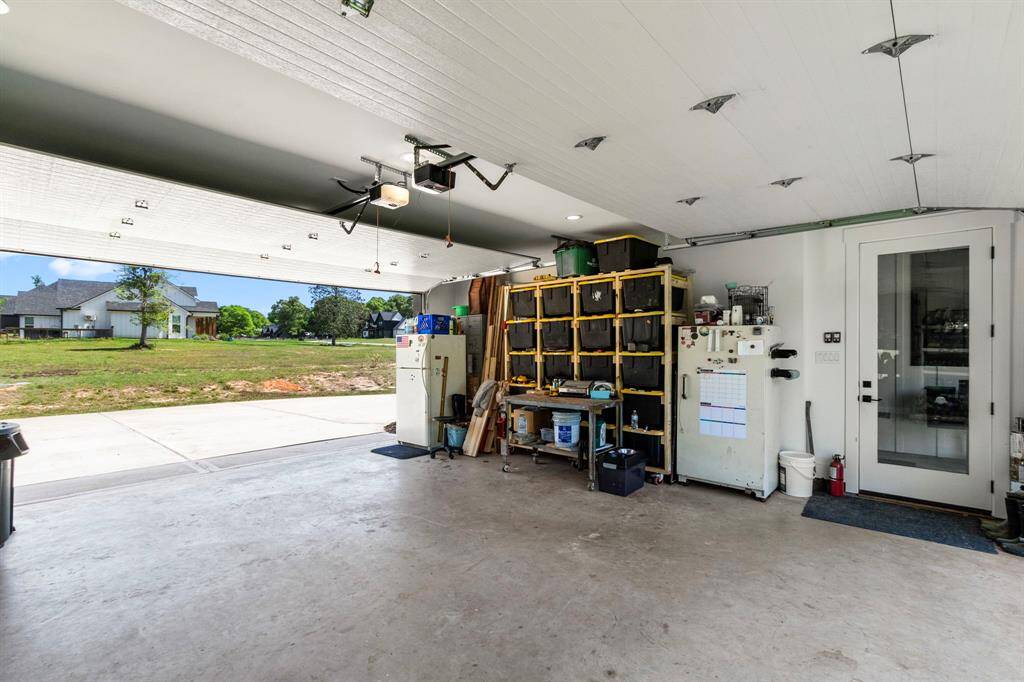 The first garage with the double doors.