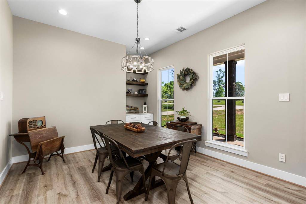 Lighting fills the space for any occasion to set the mood.