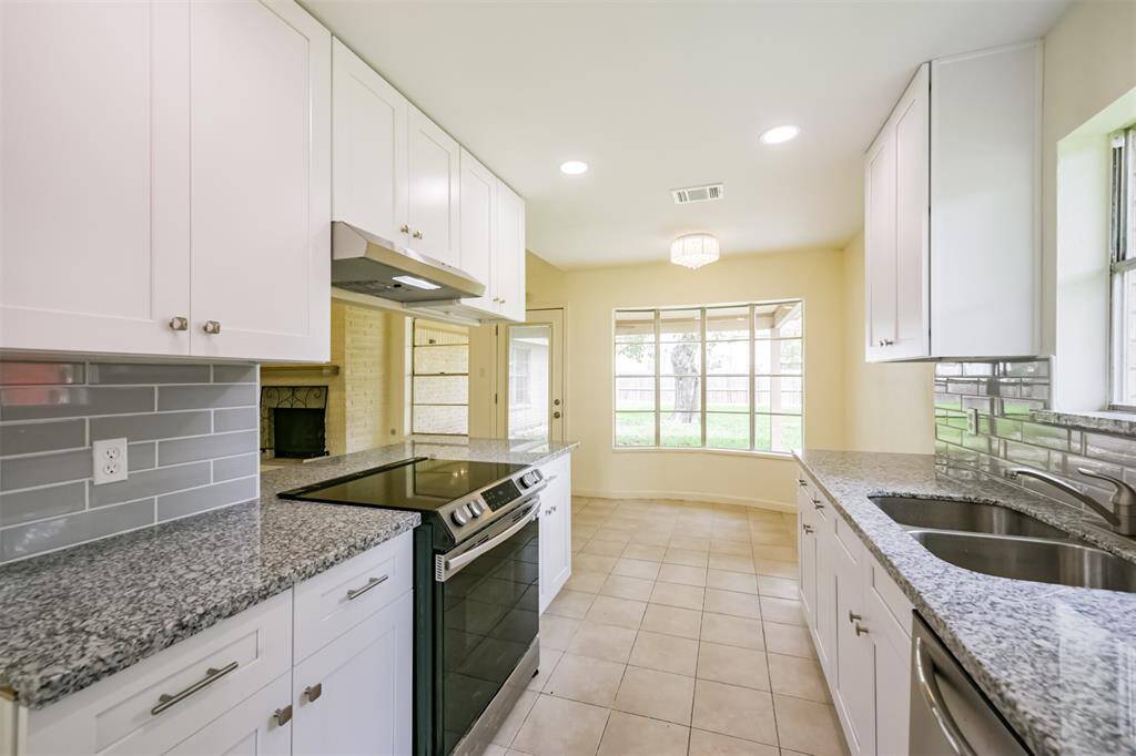 Granite countertops.