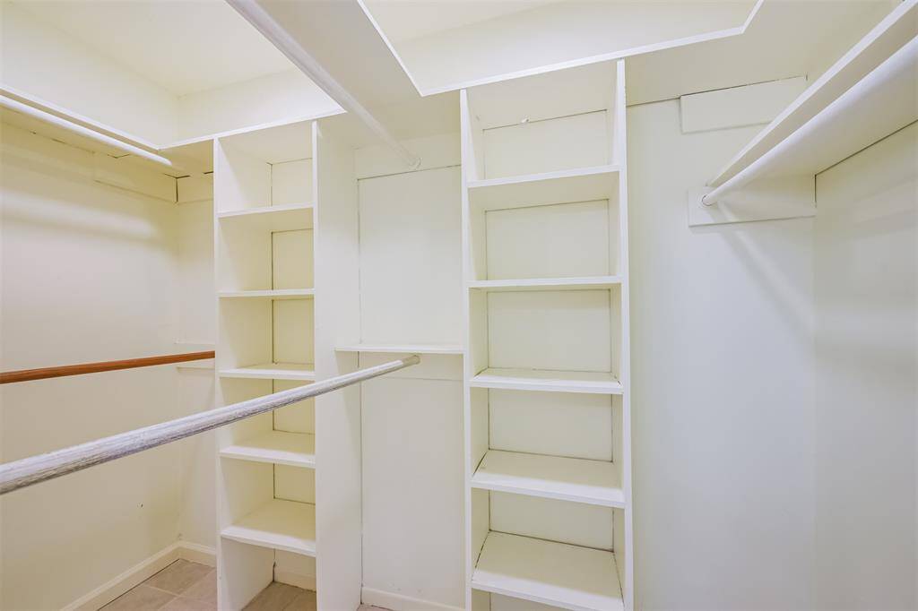 Large walk-in closet.