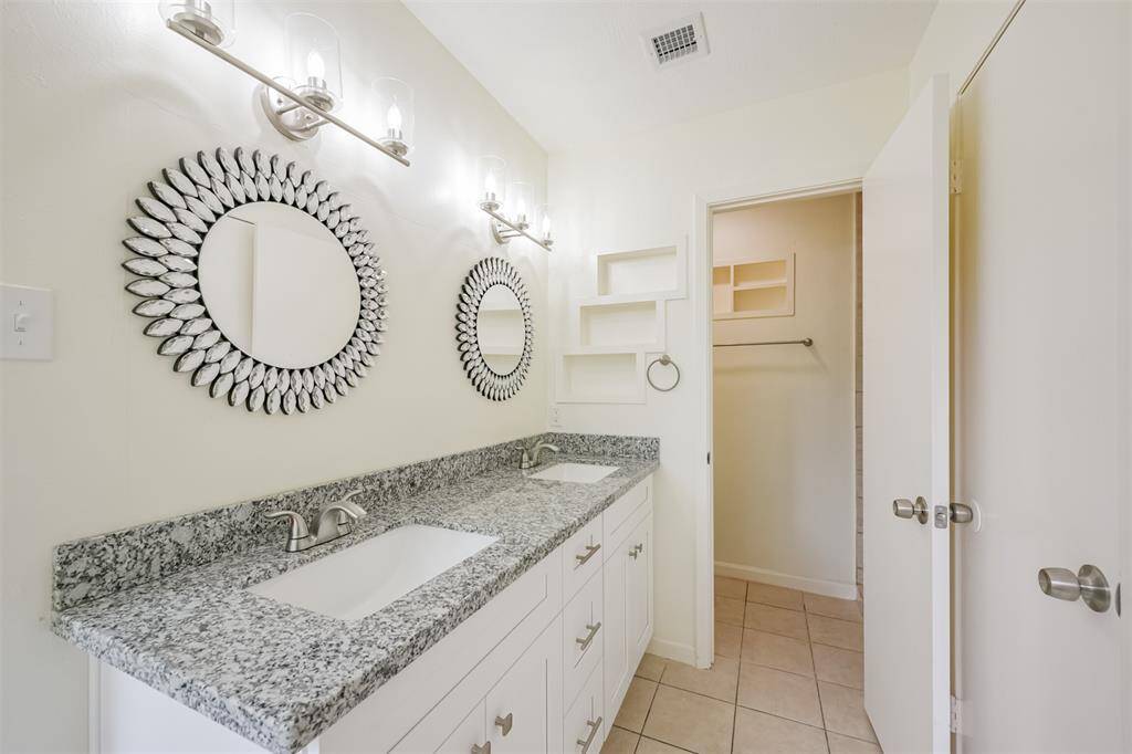 Double vanities.