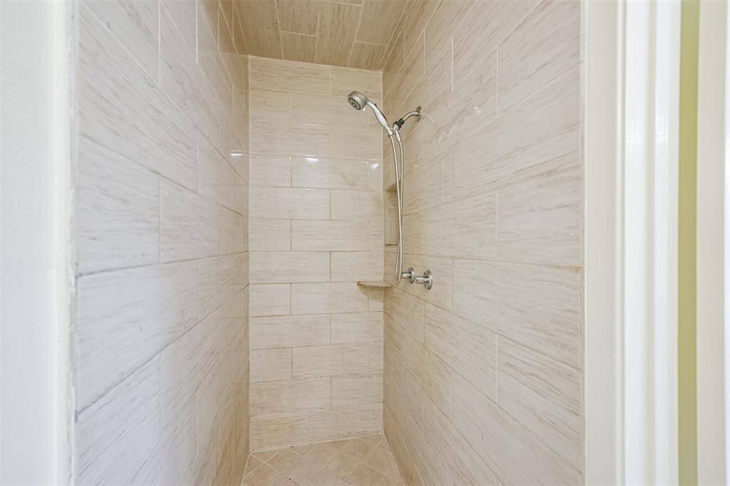 Walk-in shower.