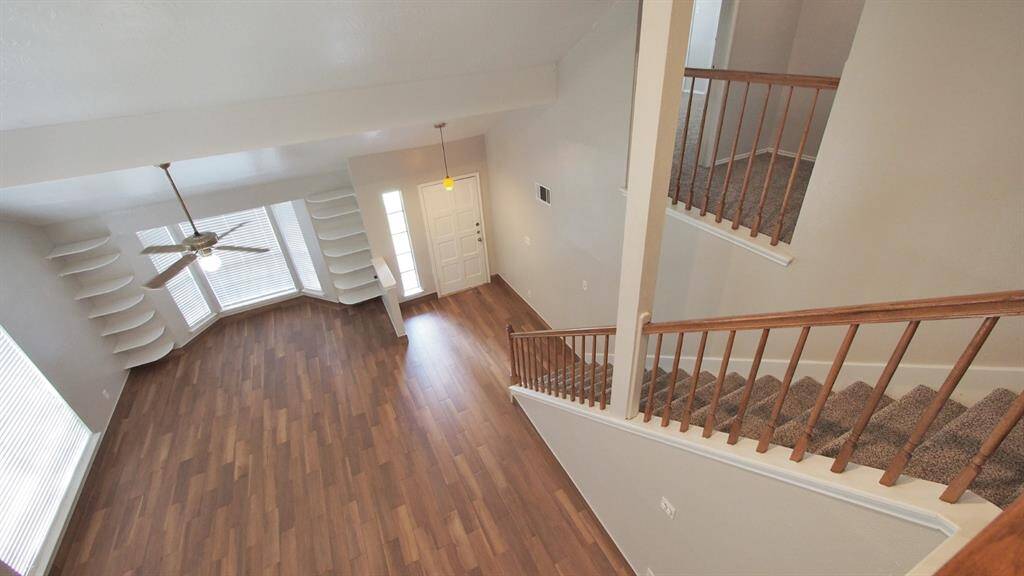 Another view of the Great-Room from upstairs... looking at the entry...