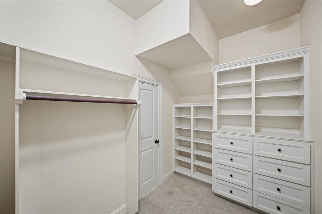 One of the closets offer private access to the second floor utility room.