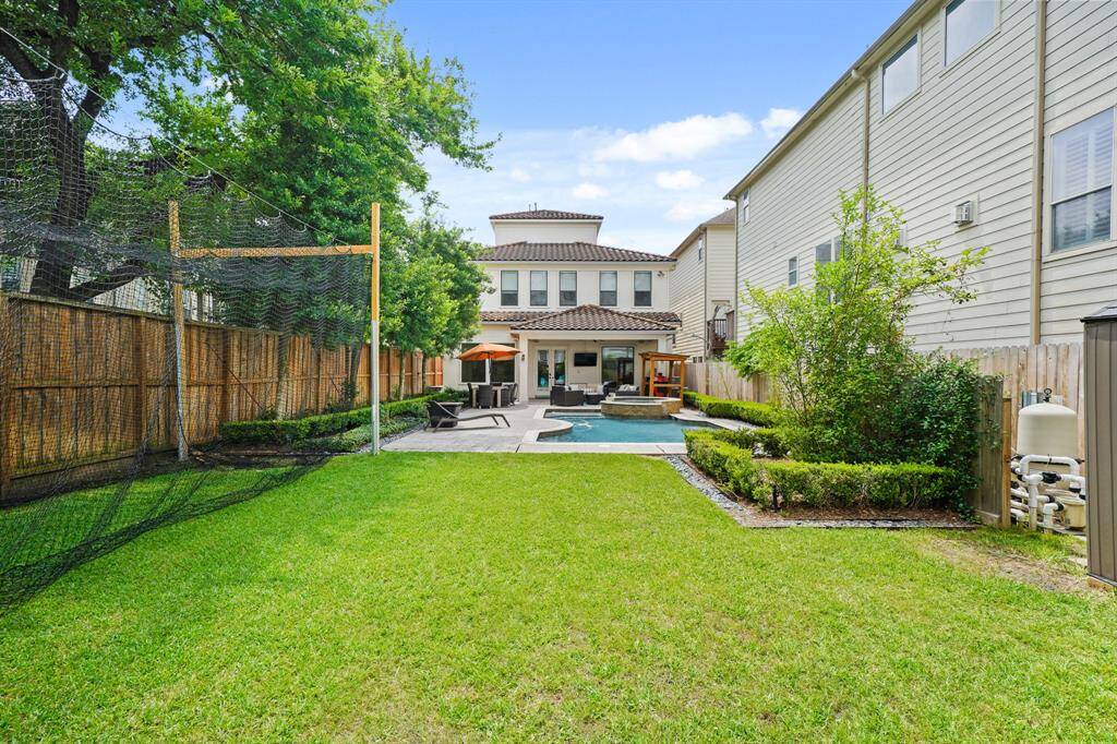 Perfect for childl and/or or pet play, there is plenty of green space on this oversized lot.