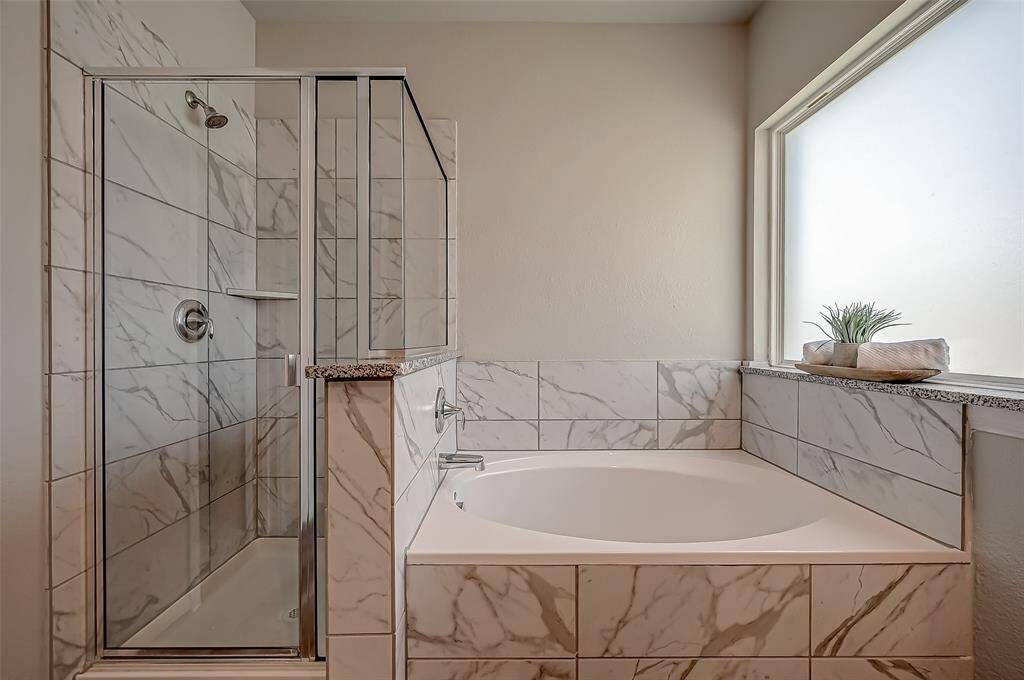 Relax in your beautiful soaking tub after a long day!