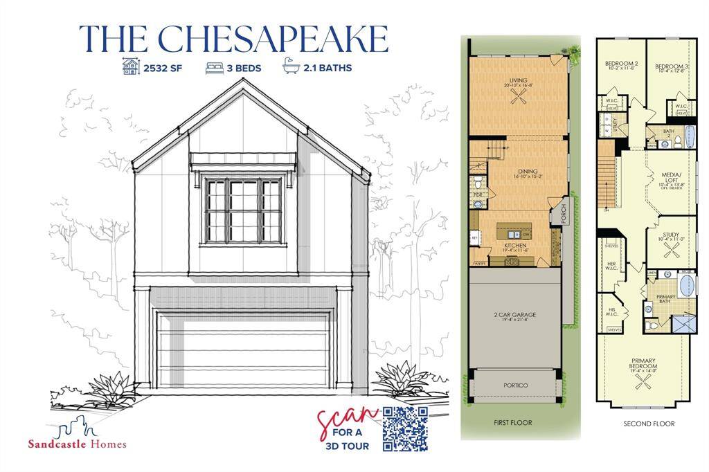 Innovative Design: The Chesapeake model redefines flexible living, with a detailed 3D model to explore every possibility for your lifestyle.