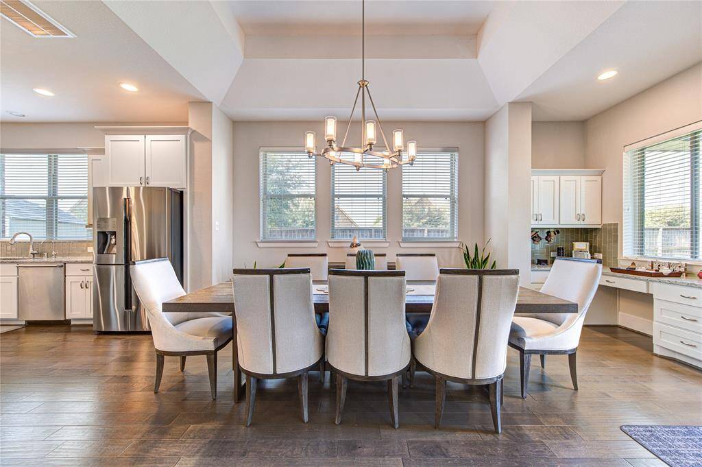 Dining room and small corner coffee bar