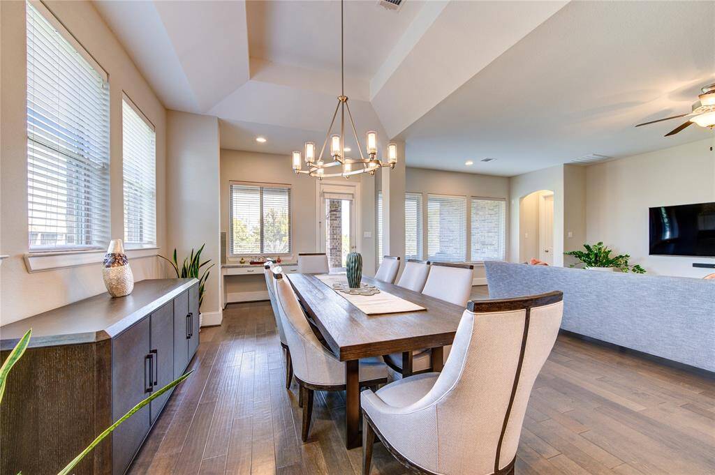 Dining room and small corner coffee bar