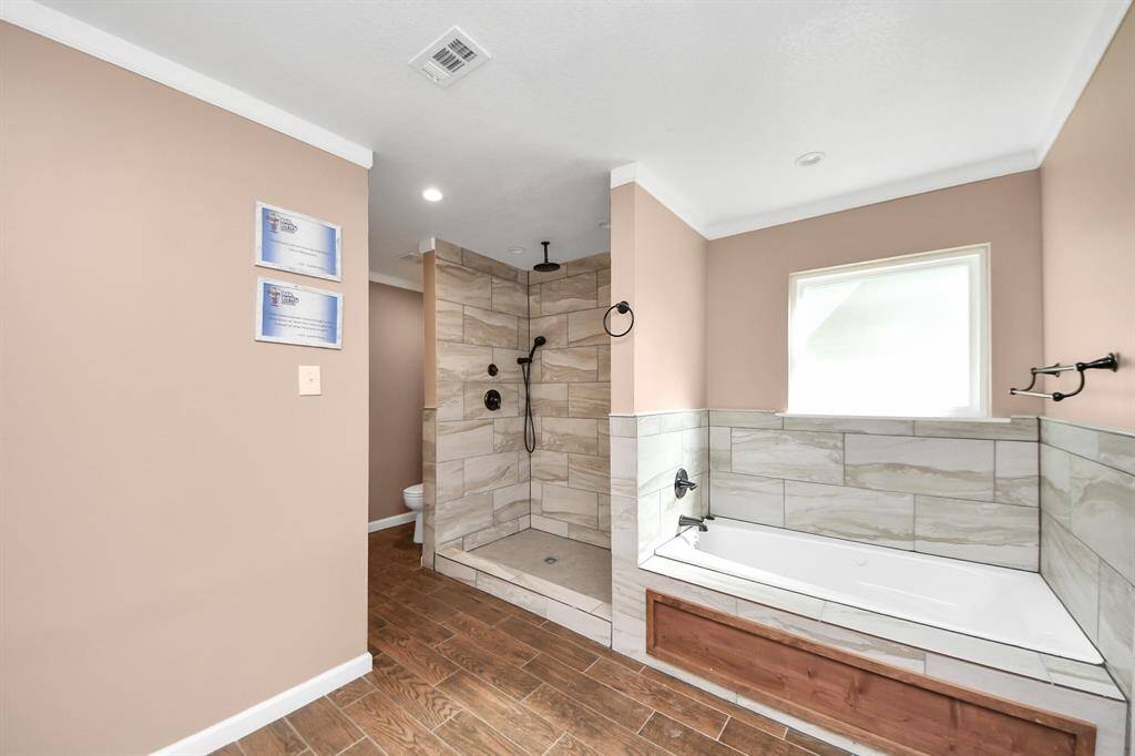 This is what the primary bedroom would look like as a bedroom.  The doorway leads to the HUGE primary bath.
