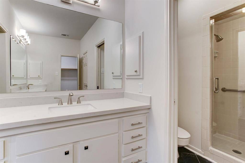 Another angle of updated primary bath.