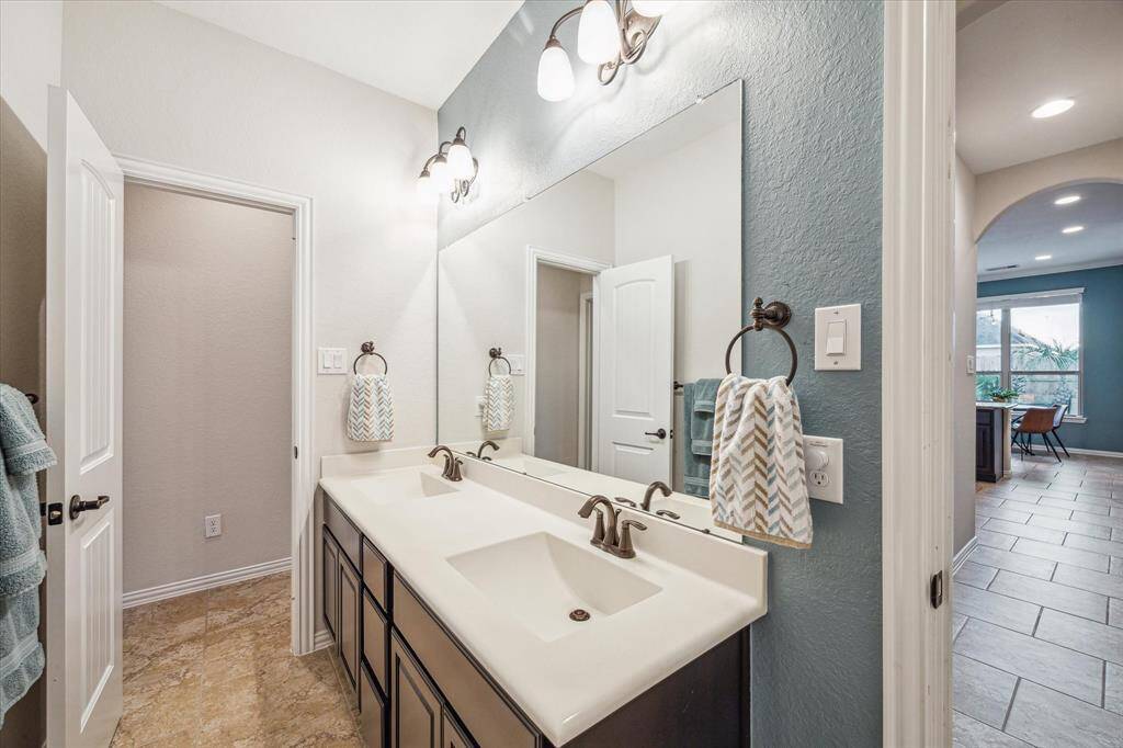 2nd bath room includes double sinks