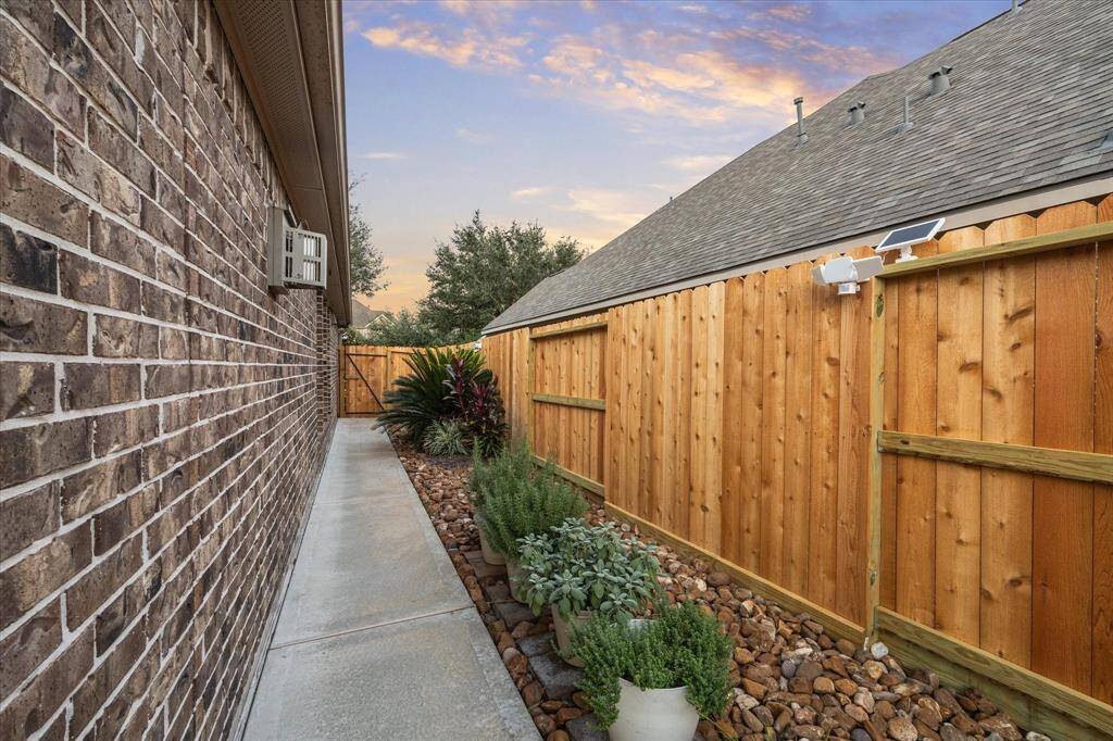 Full fence replacement in 2024.  Sidewalks on both sides of home that lead from the front to back yard thru fenced gates