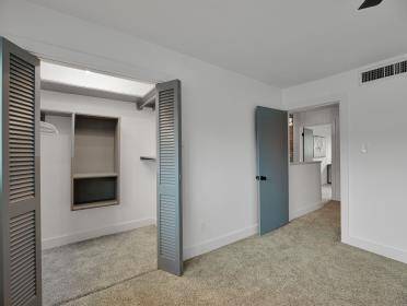 Large closets.