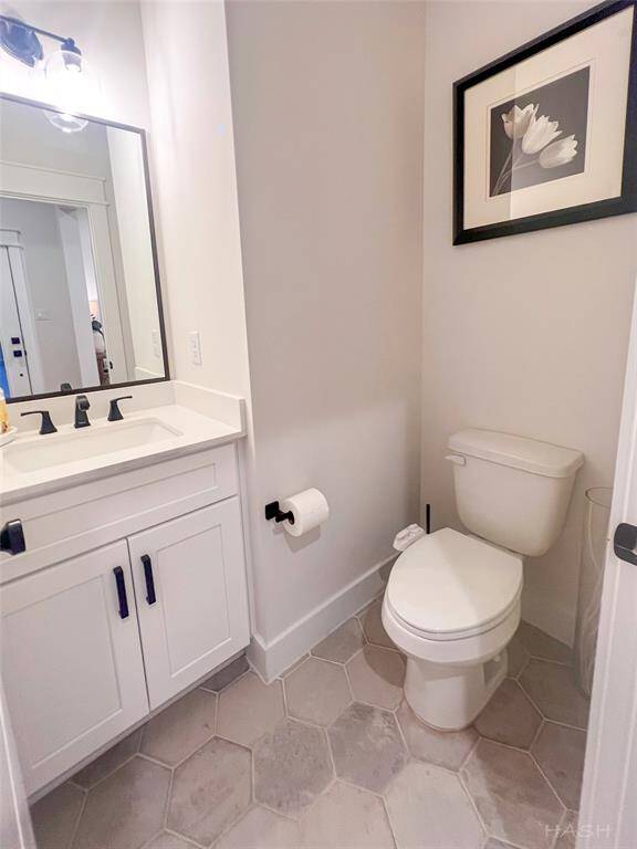 Powder bath on first floor
