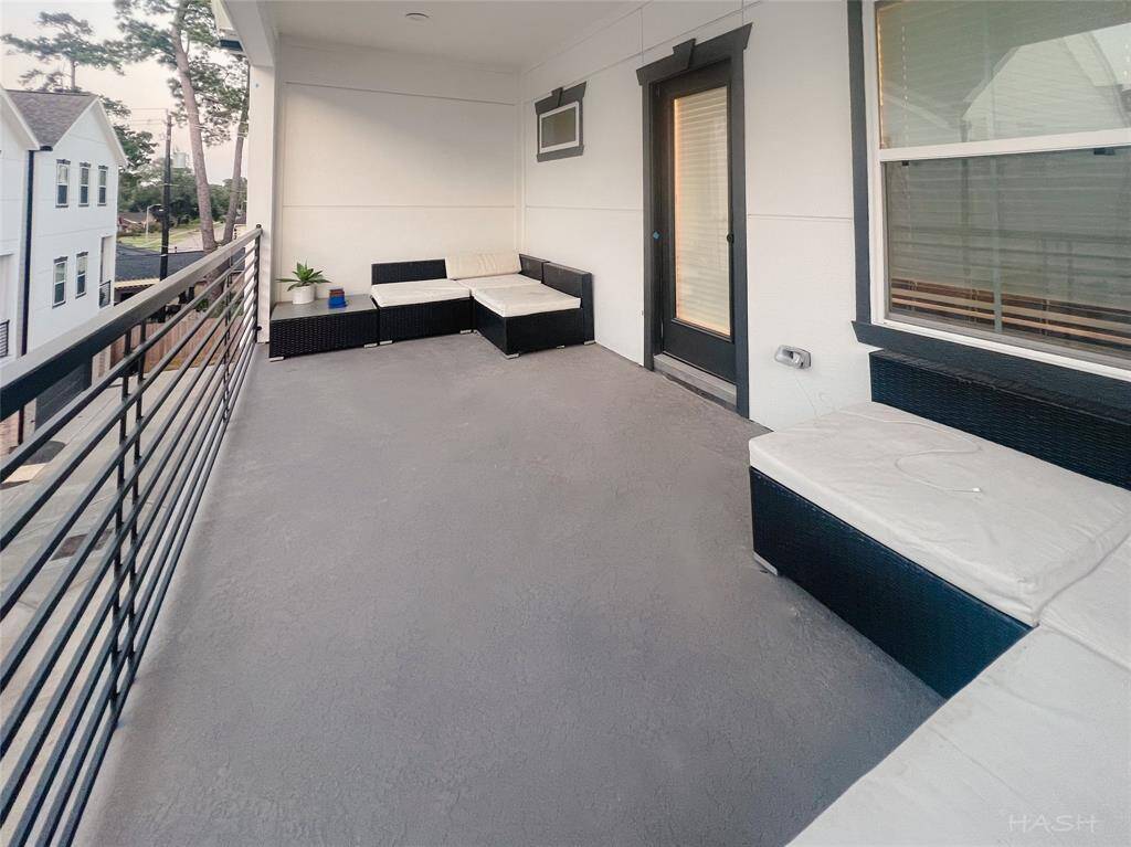 Third floor balcony. Gameroom/ optional 4th bedroom with private bathroom, separate flex/office space, and walk in attic also located on fourth floor.