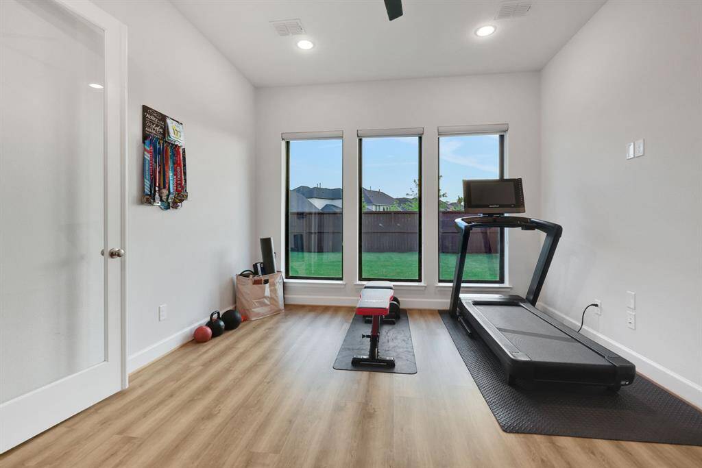 Game room tucked at the back of the home!