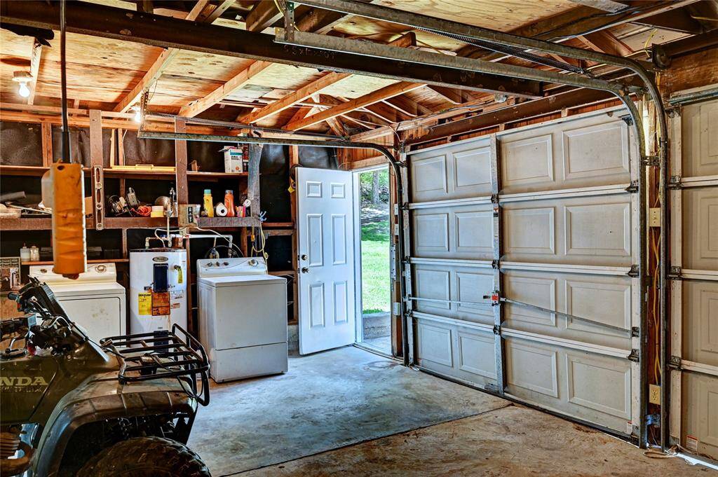 Washer and Dryer located in the garage.